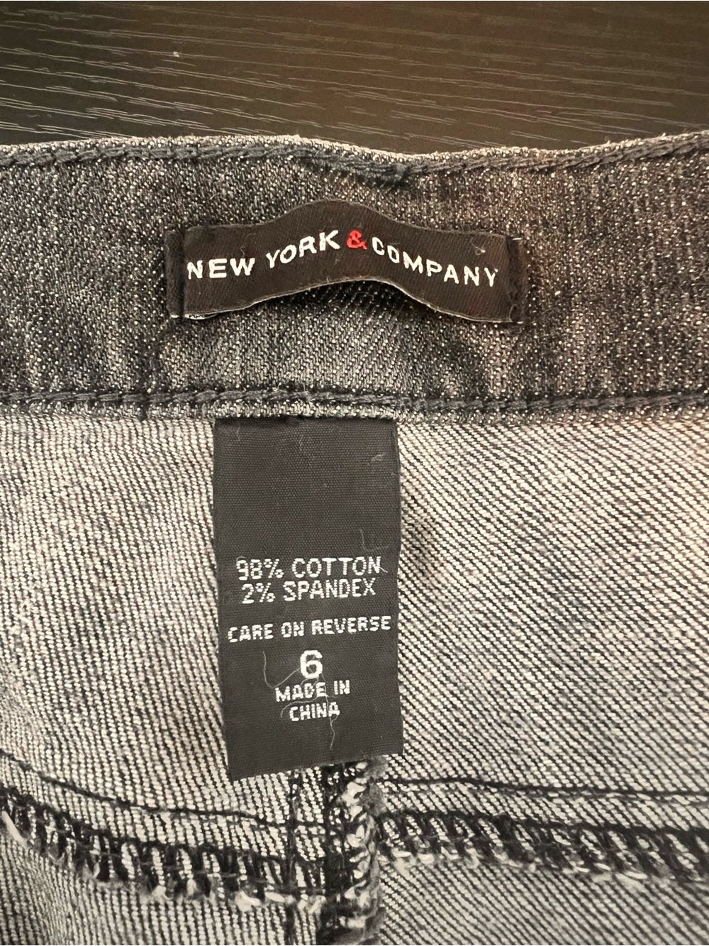 NY&Co Washed Black Low Rise Bootcut Jeans 🐝 - Picture 3 of 7